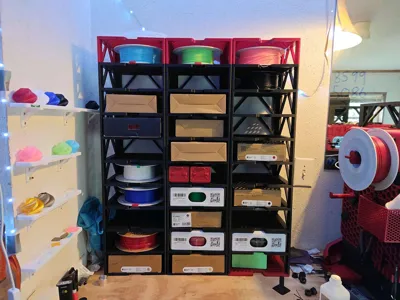 Stackable Filament Storage Rack - 3D Printers - PLA - 3D printed product - фото 23