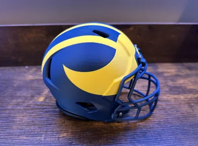Michigan Wolverines Football Helmet by animuL67 MakerWorld: Download ...