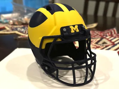 Michigan Wolverines Football Helmet by animuL67 MakerWorld: Download ...