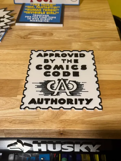 Comics Code Authority Stamp by Design•Slice•Print Studio - MakerWorld