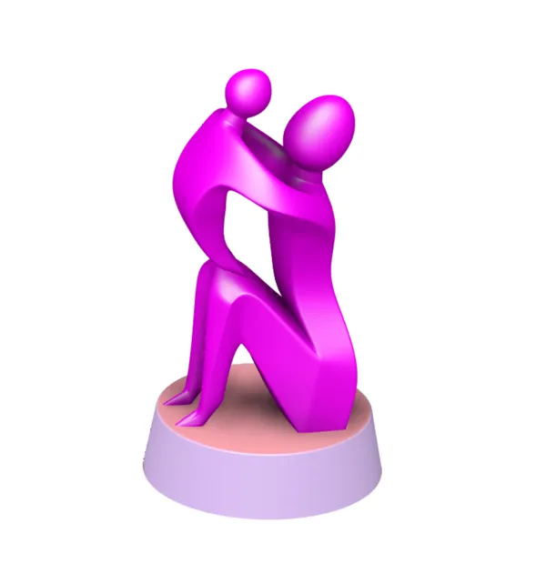 Sculpture Fête des Mères pour lissage à l'acétone