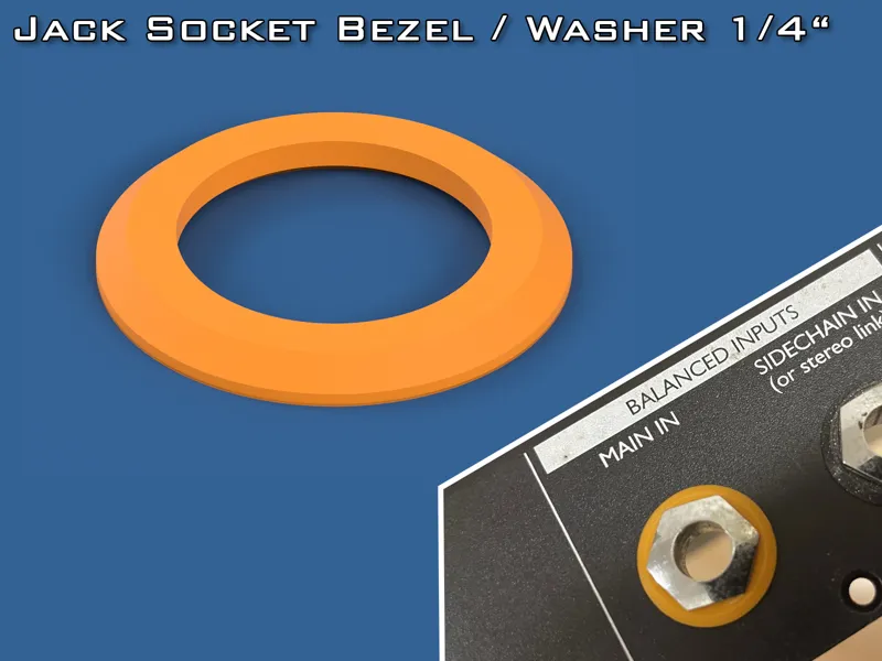 Jack Socket Bezel / Washer 1/4" (6.35mm)