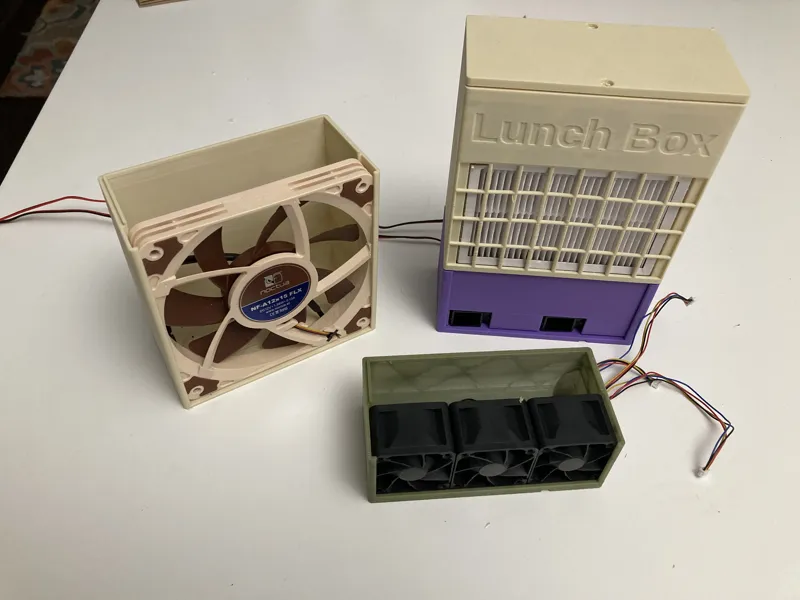 LunchBox HEPA+Carbon filter for Bambu Lab X1C/P1P (simple recirculating parametric air purifier)