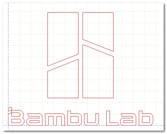 DXF - Bambu lab logo