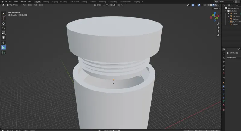 Scalable threads for a bottle and cap. 