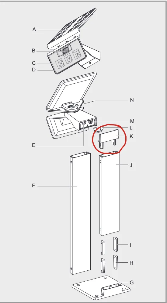 Steinel LED Type 6712 Mount Cover