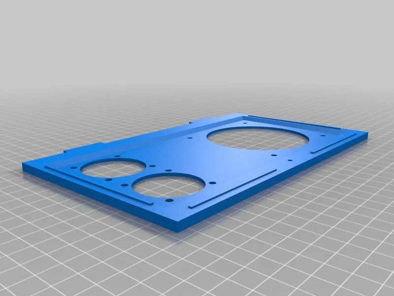 Modified case lid for 3 fans.