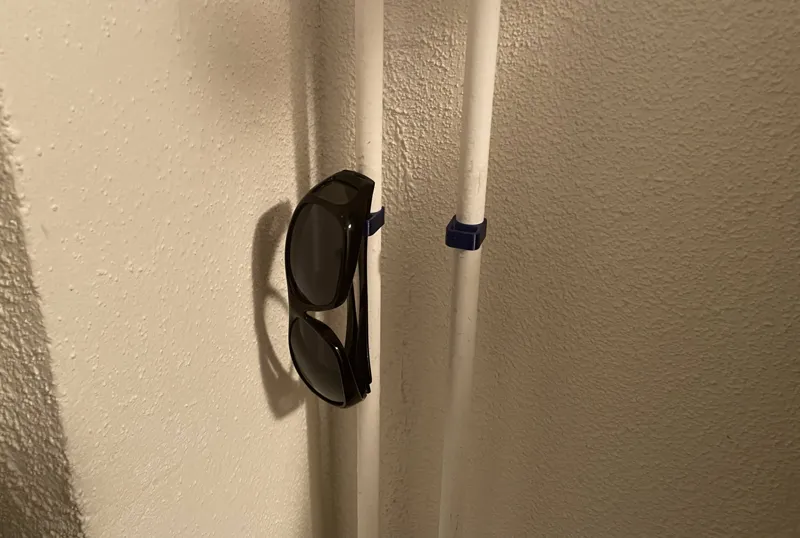 Sunglasses holder for 15mm tube