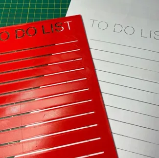 A5 to-do stencil