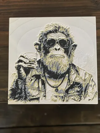 Tiki Drinking Monkey