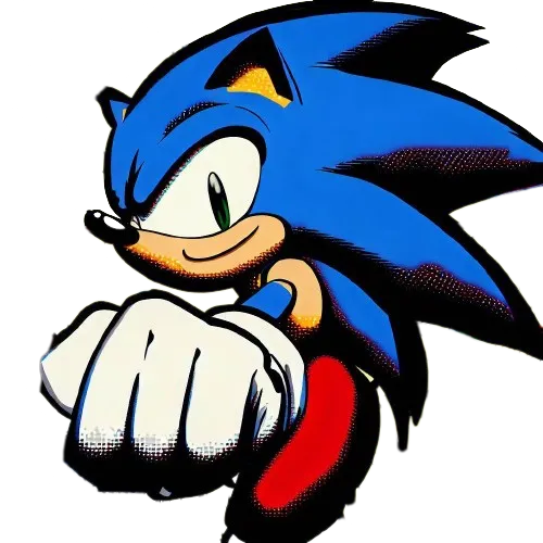 Sonic the Hedgehog HueForge Print