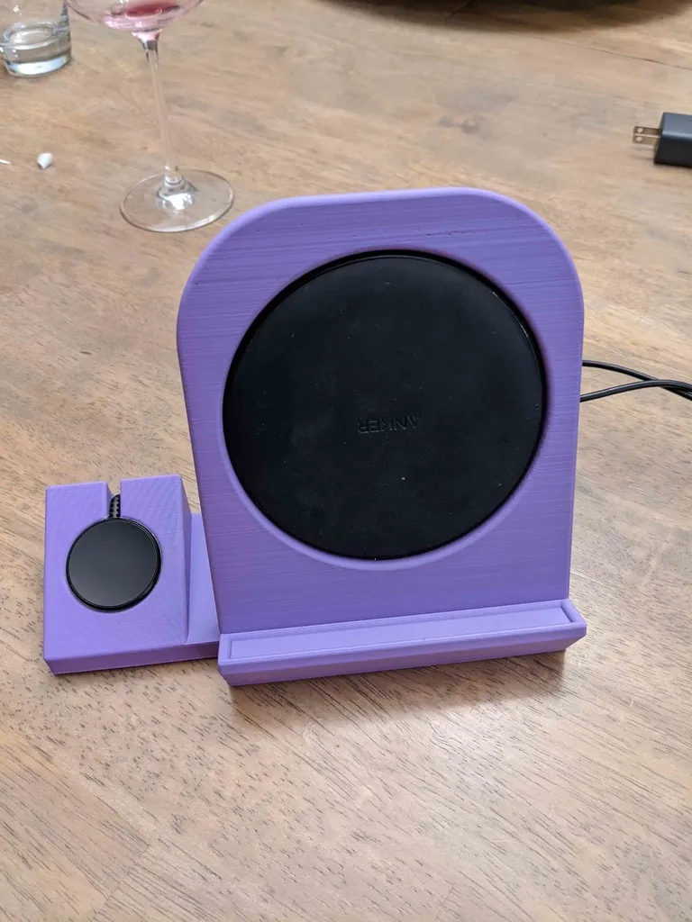 Wireless Cell Phone and Watch Charger Stand, Anker and Galaxy Watch 4