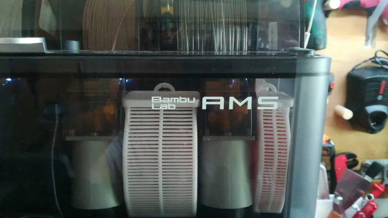 Bambu AMS Silica GelTank Box Container Front Edges Side and for Filament Box