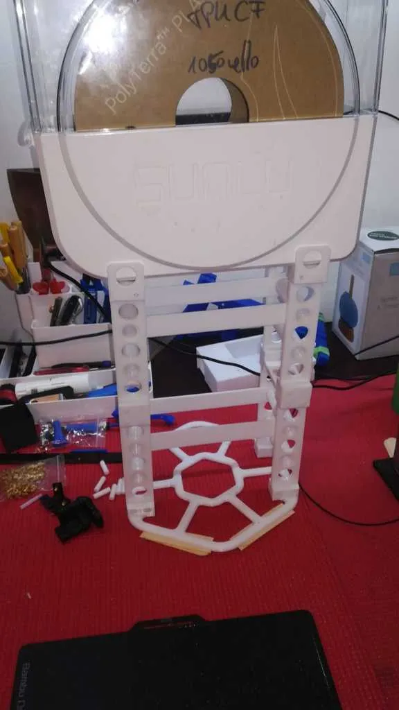 Filament dry box stand for Bambu Lab X1C/P1P/P1S external filament feeder and others