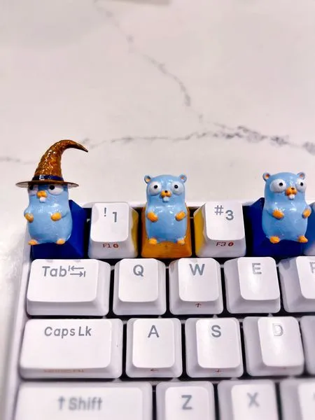 Gopher Artisan Keycaps for Cherry MX Steam