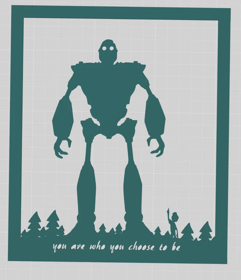 Iron Giant Wall Frame