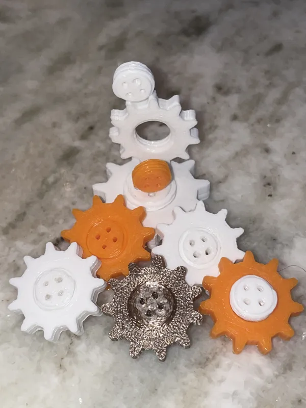 GEAR SCREW SHIRT BUTTON