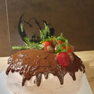 Mother and Son Cake Topper