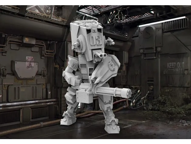 Star Wars Gundam ATST Walker Robot Dreadnaught
