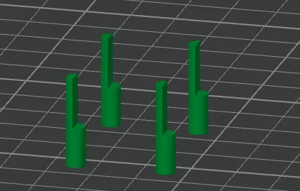 4mm High-Strength Shelf Pegs (Set of 4)