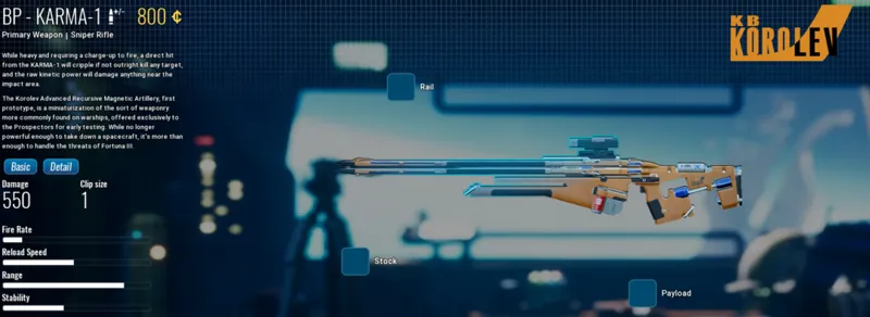 Korolev Karma - 1 from The Cycle: Frontier