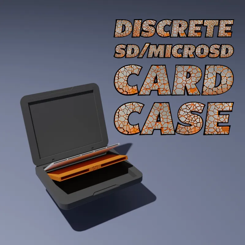 Modular and Discrete SD/MicroSD card Case.
