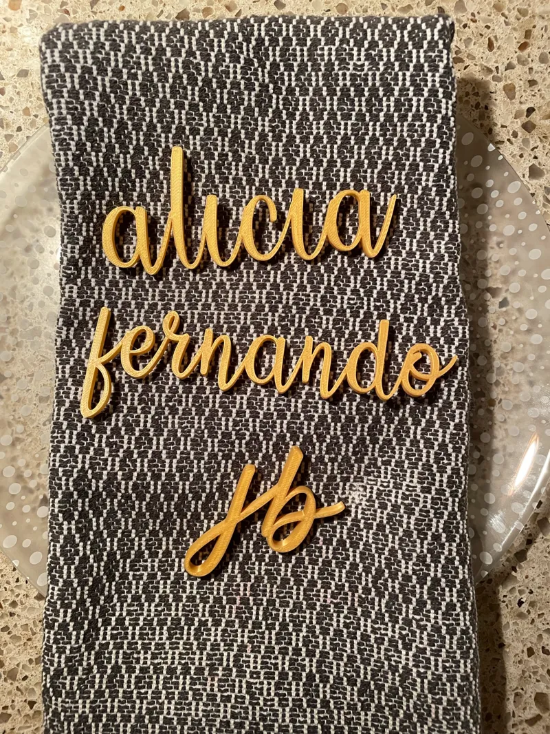 3D-Printable Cursive Names: Make Your Name Stand Out in 3D!