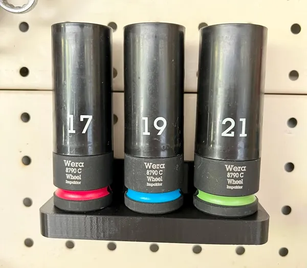 Support de douille Wera Wheel Impaktor 1/2" pour pegboard