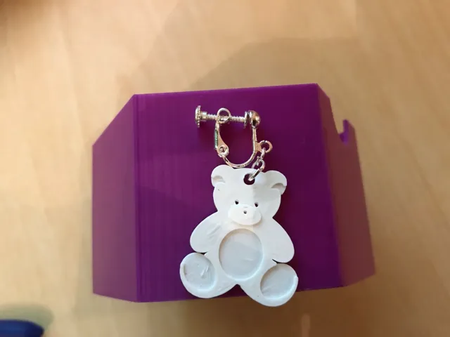 teddy bear earrings charm jewellery also available as multi colour