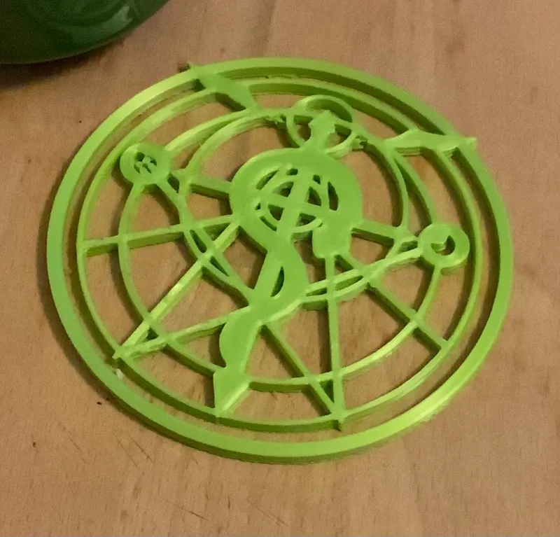 Sous verre cercle d'invocation - Fullmetal alchemist