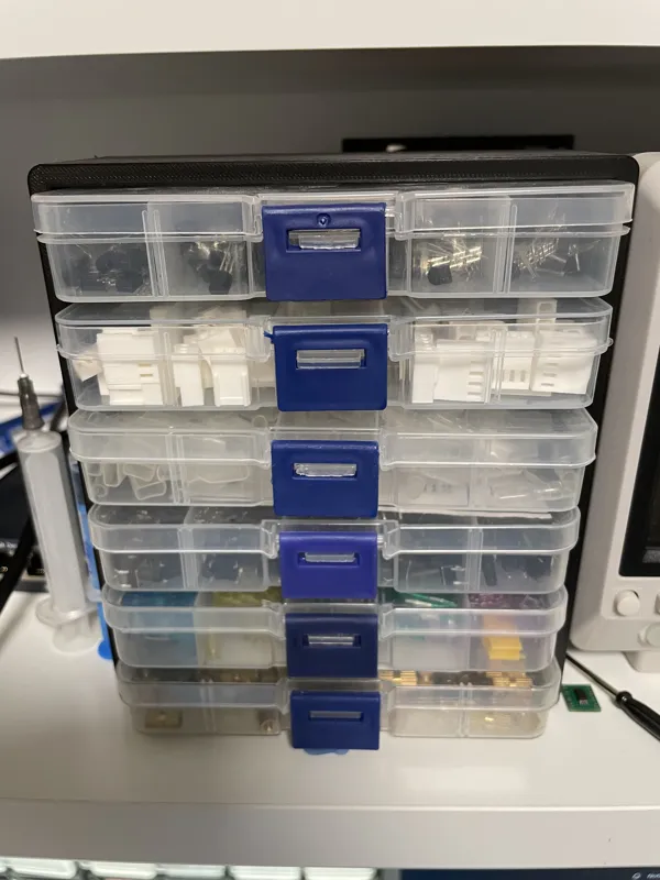 Rack for Plastic Storage Boxes