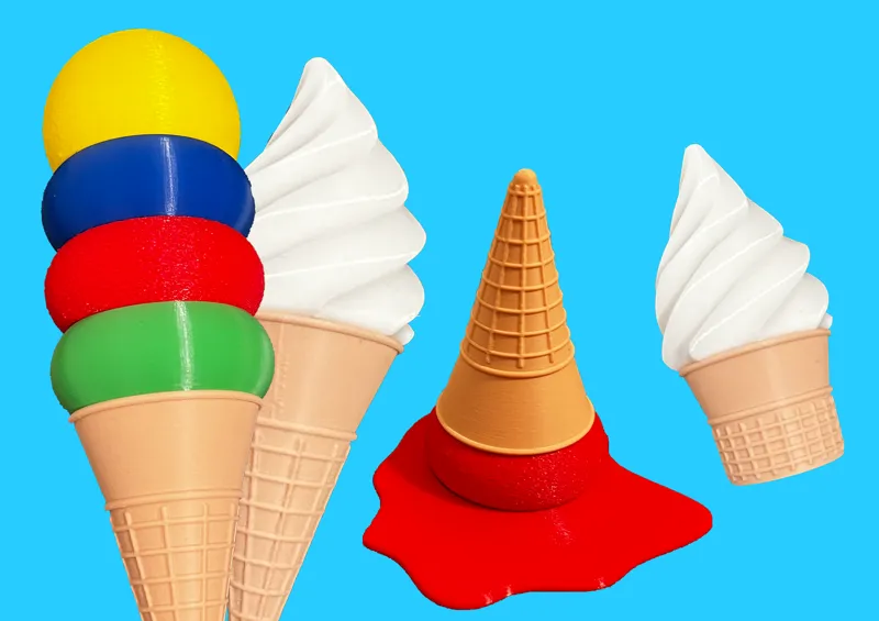 Delicious & stackable ice cream cones!