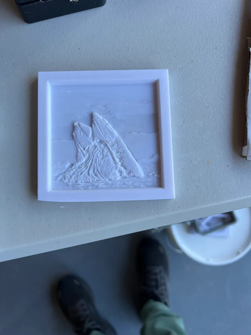 Whale Lithophane