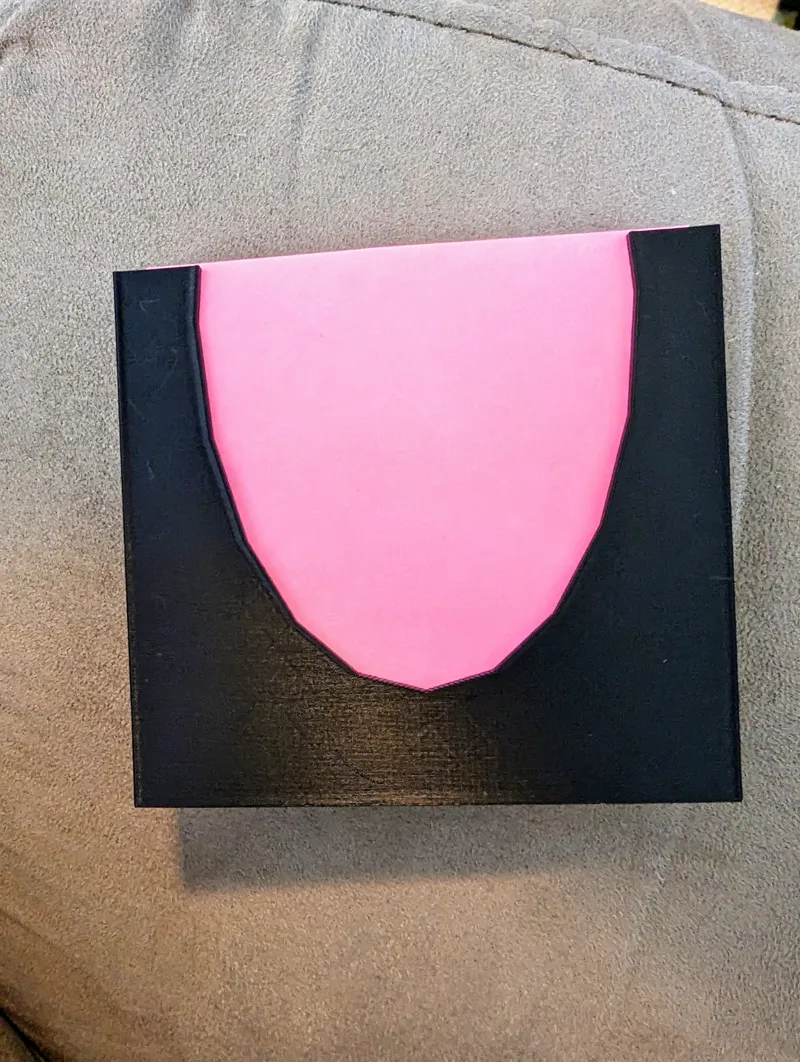 Post-It Sticky Notes holder for honeycomb storage wall system