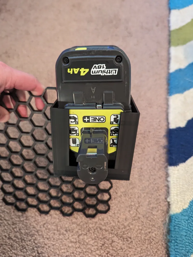 Ryobi Battery Holder Honeycomb Wall Storage 2 sizes