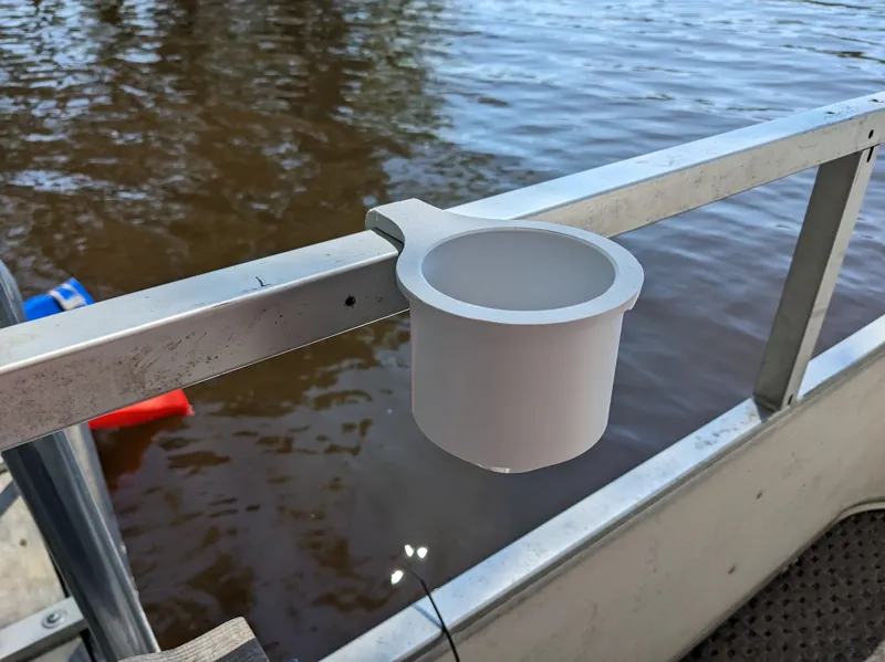 Easy Print Pontoon Clip-On Cupholder