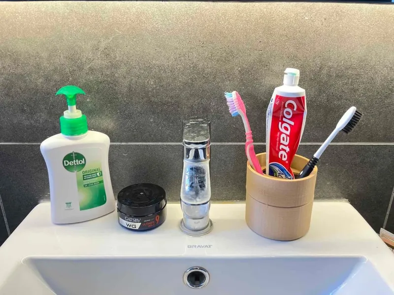 Toothbrush+Paste Holder (TBP-001)