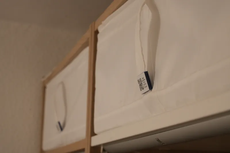 Label tag for IKEA SKUBB storage case