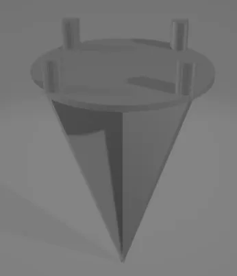 Ground spike for garden light