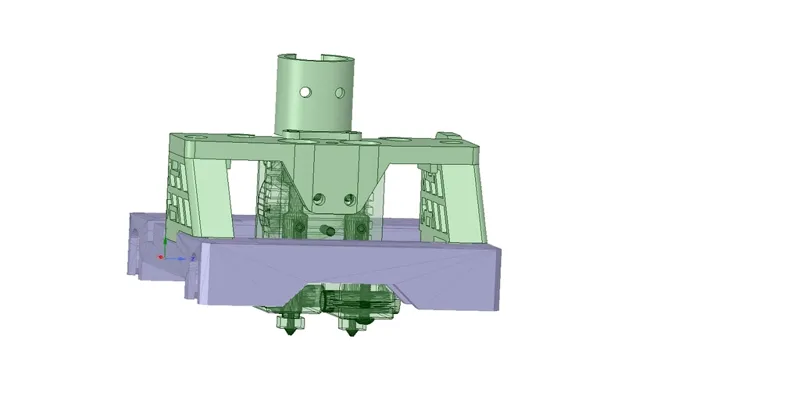 CTC E3d Chimera/Cyclops hotend mount - bowden