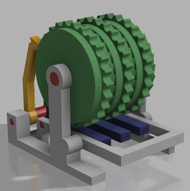 Ratchet and Pawl Mechanism by DownTheShed MakerWorld