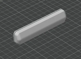 Print Hanging Rail - Resized for 11/32" Ball Bearings (8.73mm)