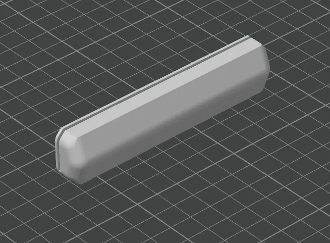Print Hanging Rail - Resized for 11/32" Ball Bearings (8.73mm)