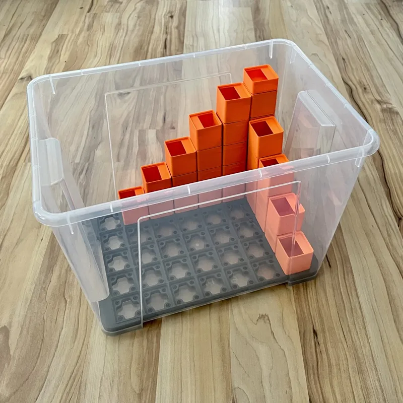 Gridfinity adapter for Ikea Samla box 22l