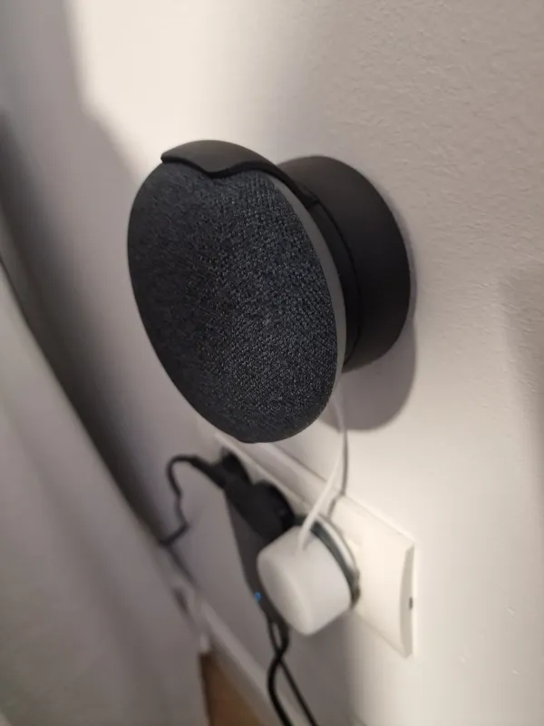 Google nest mini wall mount with tape