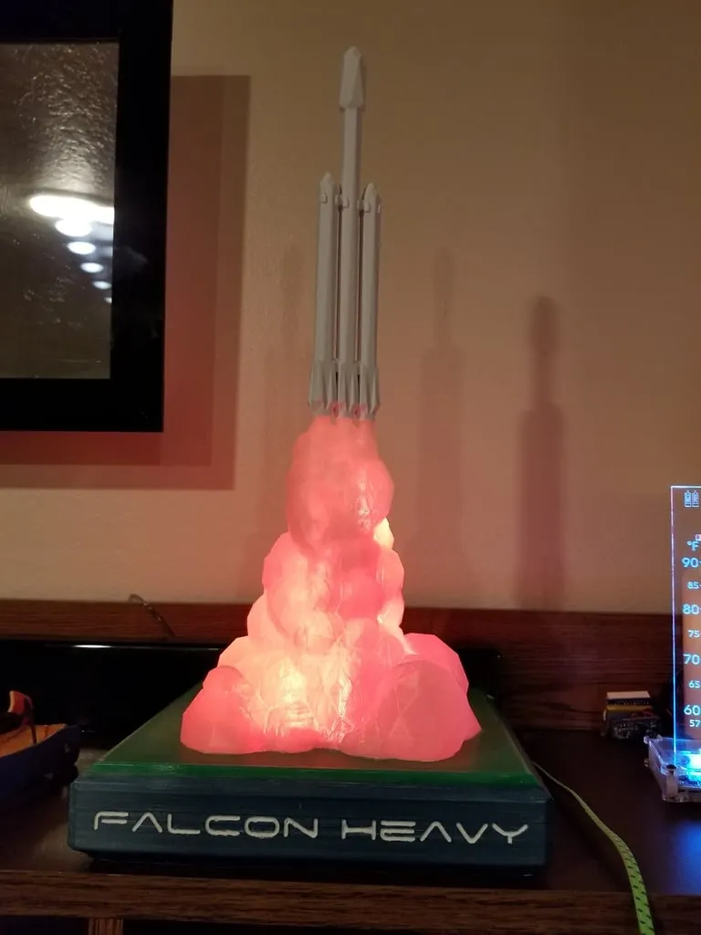 Base with one piece rocket