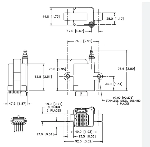 Coilmount AEM ignition coil