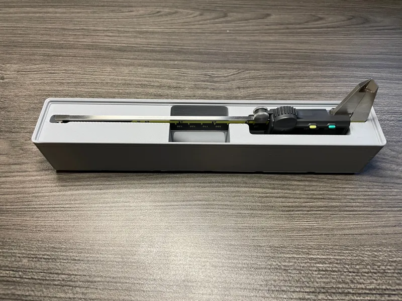 Gridfinity Mitutoyo Calipers 500-196-30 Holder With Magnet Holes