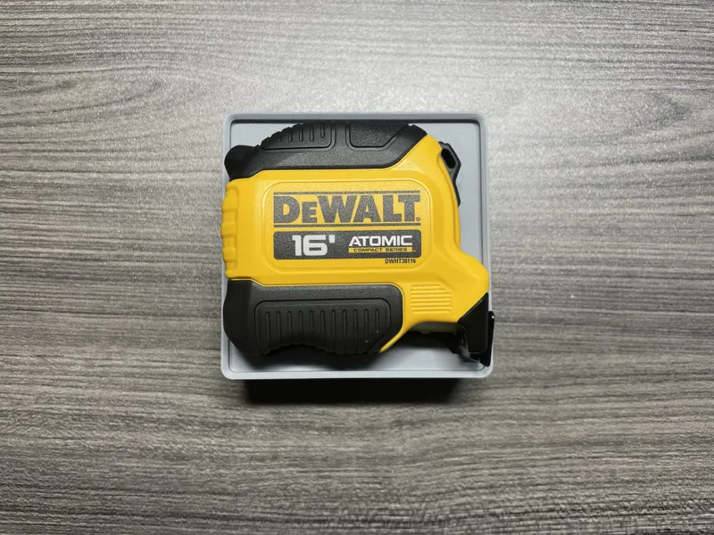 Gridfinity Dewalt 16' Atomic Tape Measure Holder