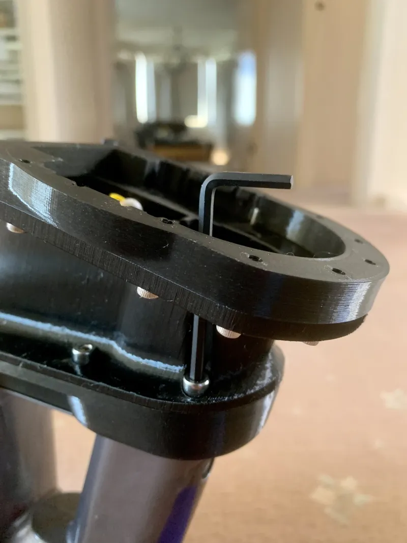 Easy to reach mounting holes for mid_body